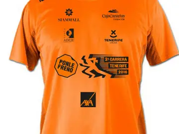 La camiseta de la 2ª Carrera Ponle Freno de Tenerife La camiseta de la 2ª Carrera Ponle Freno de Tenerife
