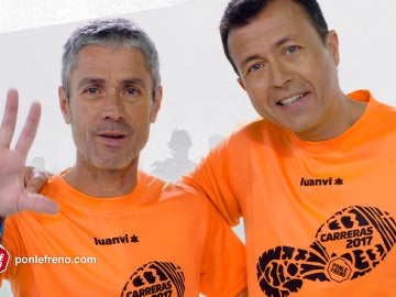 Martín Fiz y Manu Sánchez, embajadores del circuito de Carreras Ponle Freno