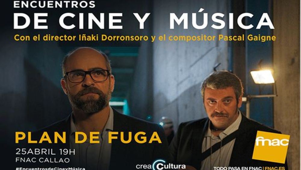  CreaCultura acoge un nuevo 'Encuentro de Cine y Música' con la película 'Plan de fuga' 