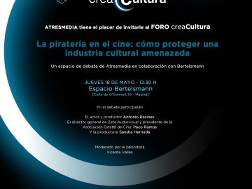 CreaCultura acoge el foro 'La piratería en el cine: cómo proteger una industria cultural amenazada'