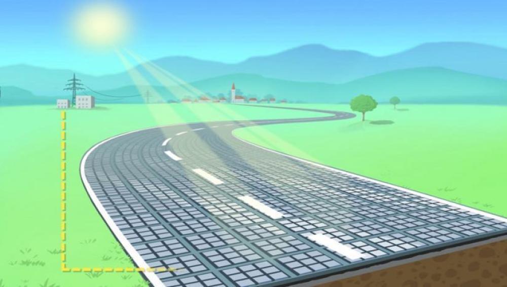Las carreteras solares captan energía limpia y permiten la recarga de los vehículos en marcha