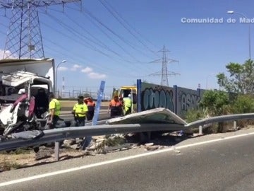 Dos heridos en un accidente en la A-1 a la altura de San Sebastián de los Reyes