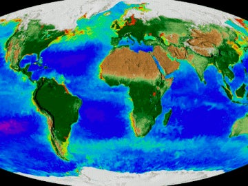Mapa animado de la NASA