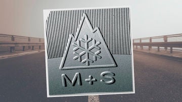 El pictograma 3PMSF consiste en una montaña de tres picos con el símbolo de un copo de nieve en el centro
