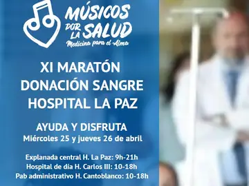 El Hospital La Paz organiza el XI Maratón de donación sangre El Hospital La Paz organiza el XI Maratón de donación sangre