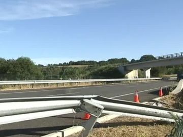Carretera donde se ha producido el accidente en Lugo