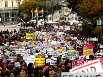 Miles de personas contra la violencia machista en Madrid (Archivo)