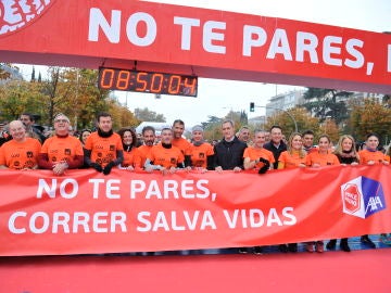Foto de la pancarta de la 10ª Carrera Ponle Freno de Madrid
