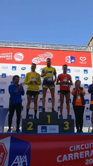 Ganadores de la categoría masculina de 5 km Ganadores de la categoría masculina de 5 km