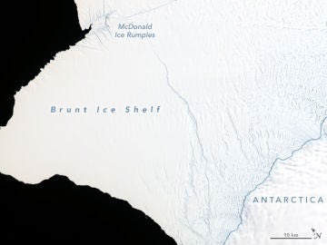 La grieta de la Antártida a 23 de enero de 2019