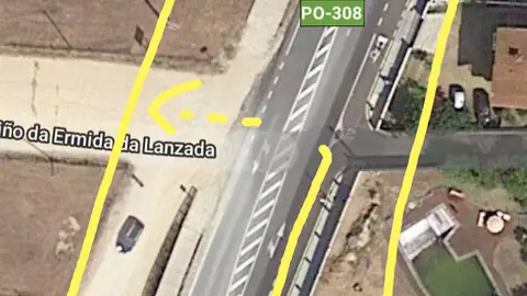 Giro indebido En este acceso a la Playa de Foxos y Ermita de la Lanzada carretera PO308 de manera continuada cruzan la doble línea continúa cuando a 100m tienen un desvío para dar la vuelta. El Otro día un vehículo habiendo esa maniobra se quedó en medio de la carretera porque pasábamos con nuestra hija pequeña en bicicleta. Que no se repita más. Tomen medidas. Señalizar, balizar el acceso.