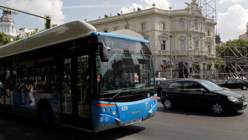 Un autobús de la EMT en Madrid
