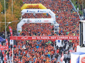 La marea naranja de la 11ª Carrera Ponle Freno de Madrid
