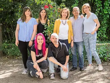Sagrario Ortega, jefa de la Unidad de Edición Genómica en Ratón, junto a su equipo del CNIO Sagrario Ortega, jefa de la Unidad de Edición Genómica en Ratón, junto a su equipo del CNIO