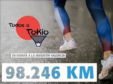 Reto Todos a Tokio en honor al Maratón de Valencia