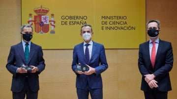 Silvio González, Pedro Duque y Jesús García-Foncillas