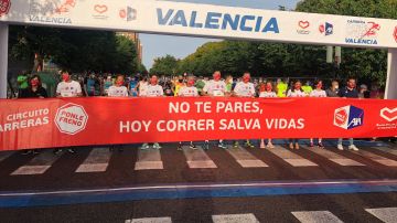 La pancarta de la Carrera Ponle Freno Valencia