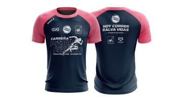 Camiseta azul/rosa Carrera Ponle Freno 2021