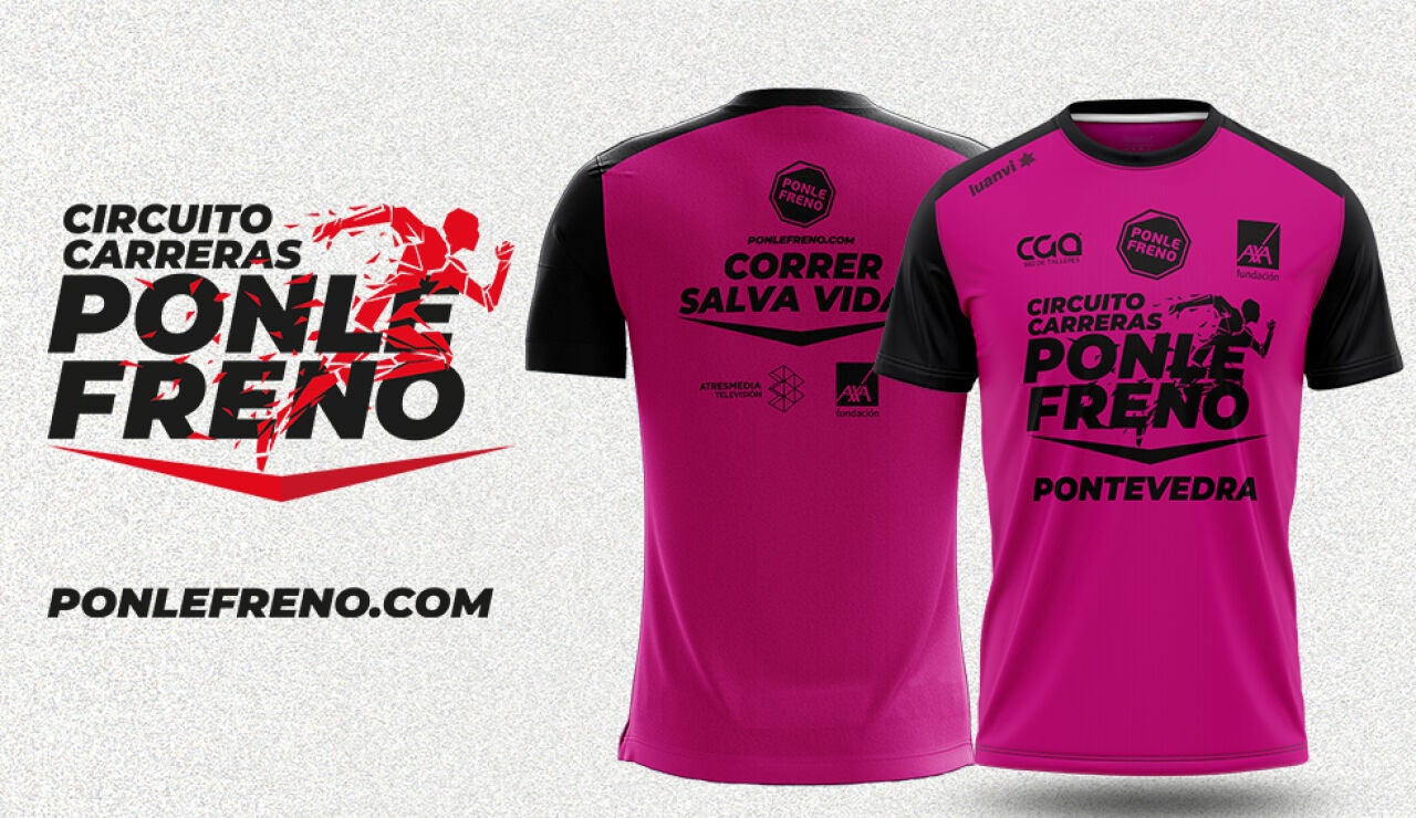 Así es la camiseta oficial de la Carrera Ponle Freno Pontevedra