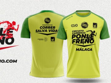 Así es la camiseta oficial de la Carrera Ponle Freno Málaga 2022