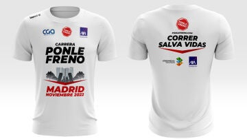 Camiseta oficial de la Carrera Ponle Freno de Madrid 2022