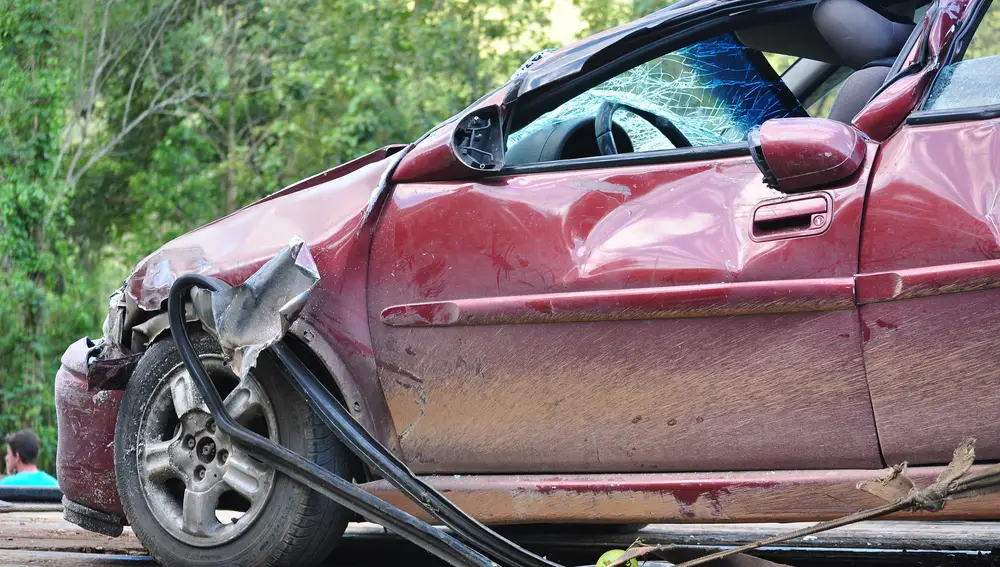 Imagen de archivo de un accidente de coche.