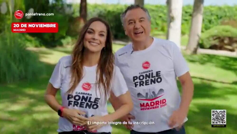 Mónica Carrillo y Roberto Brasero te animan a participar en la Carrera Ponle Freno Madrid
