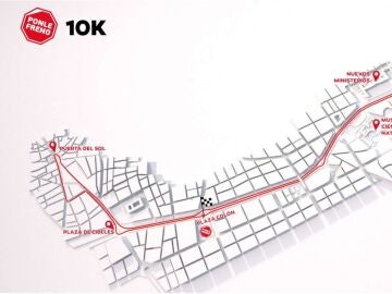 Recorrido 10 KM de la Carrera Ponle Freno de Madrid 2023