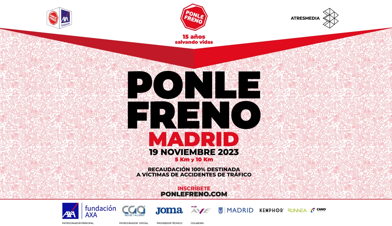 Cartel de la Carrera Ponle Freno de Madrid 2023