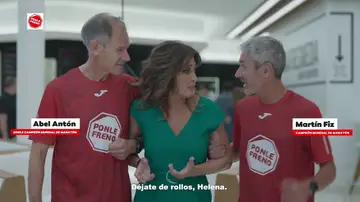 Helena Resano, convencida por los atletas Abel Antón y Martín Fiz para participar en la Ponle Freno Madrid 2023