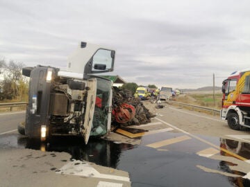 Imagen del accidente de tráfico en Murcia