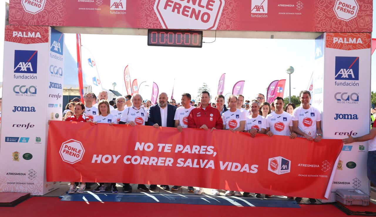 El Circuito de Carreras de PONLE FRENO regresa a Palma con gran éxito: casi 1000 personas corren por ayudar a las víctimas de tráfico