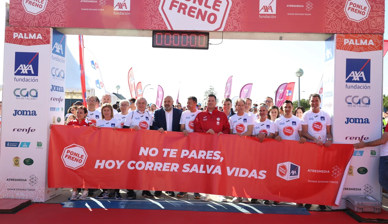 El Circuito de Carreras de PONLE FRENO regresa a Palma con gran éxito: casi 1000 personas corren por ayudar a las víctimas de tráfico
