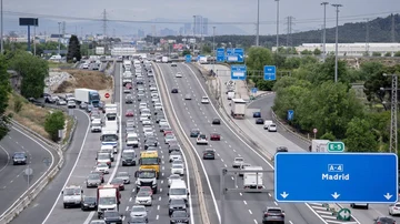 Complicaciones en las carreteras hacia Madrid en la operación retorno del puente 1 de mayo