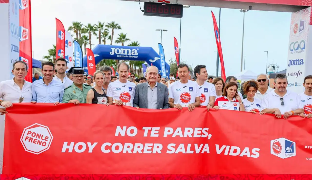 Un total de 2.500 corredores se suman en Málaga al Circuito de Carreras de Ponle Freno