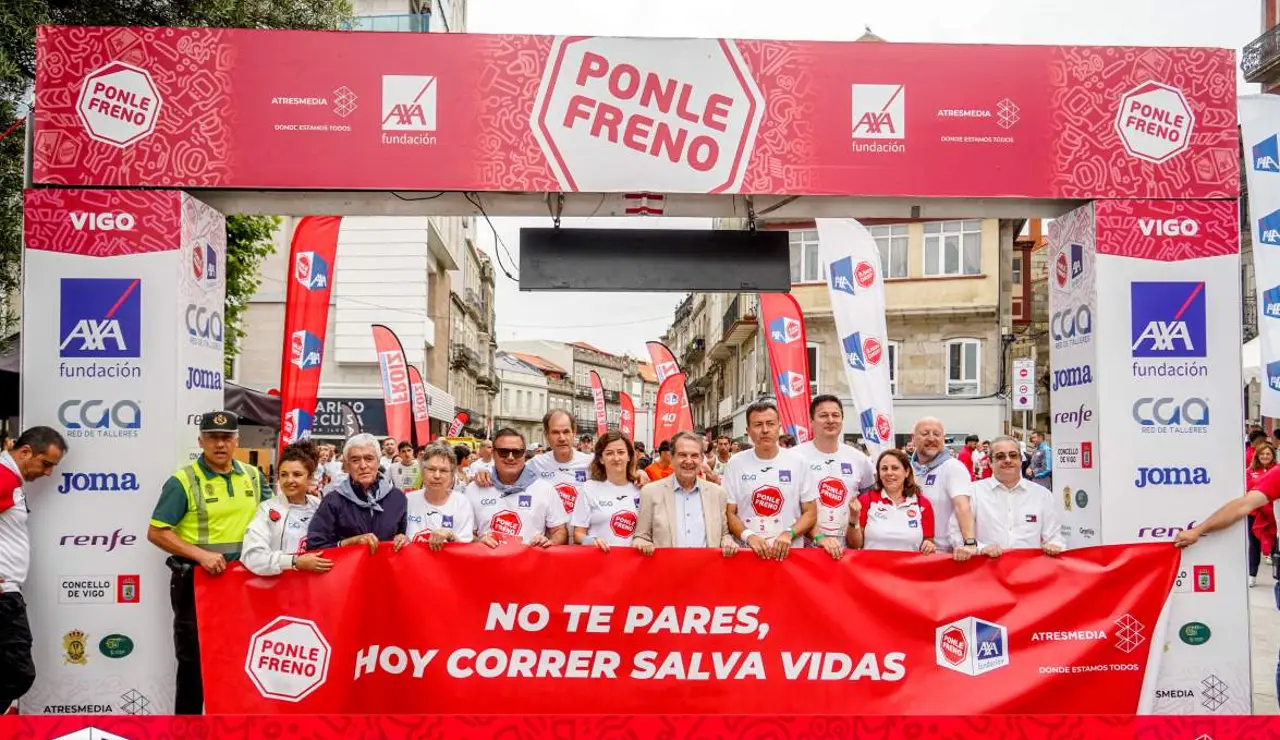 Más de 1.000 personas se suman al Circuito de Carreras de Ponle Freno por las víctimas de Trafico en su regreso a Vigo 