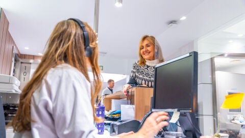 Recepción de un centro de salud