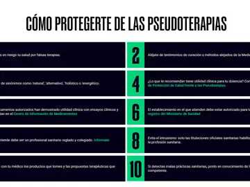 Cómo protegerte de las pseudoterapias Cómo protegerte de las pseudoterapias