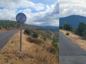 Señalización dañada desde hace años en Lugo