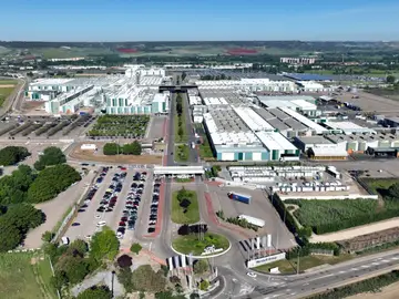 Vista aérea de la factoría de Renault en Palencia Vista aérea de la factoría de Renault en Palencia