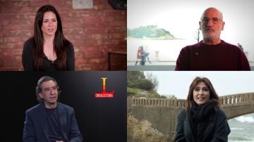 Fernando Aramburu, Helena Resano, &Aacute;ngel Antonio Herrera y Alice Kellen en Crea Lectura