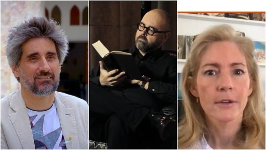 Carlos Ruiz Zaf&oacute;n, Manel Loureiro y Kathryn Stockett en Crea Lectura 