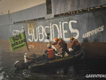 Activistas de Greenpeace (17-10-2011)