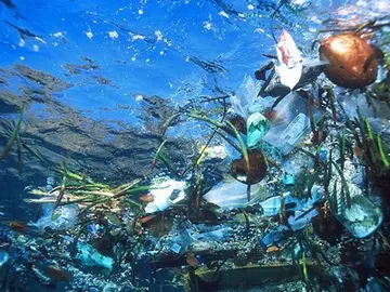 Residuos de basura en el océano Residuos de basura en el océano