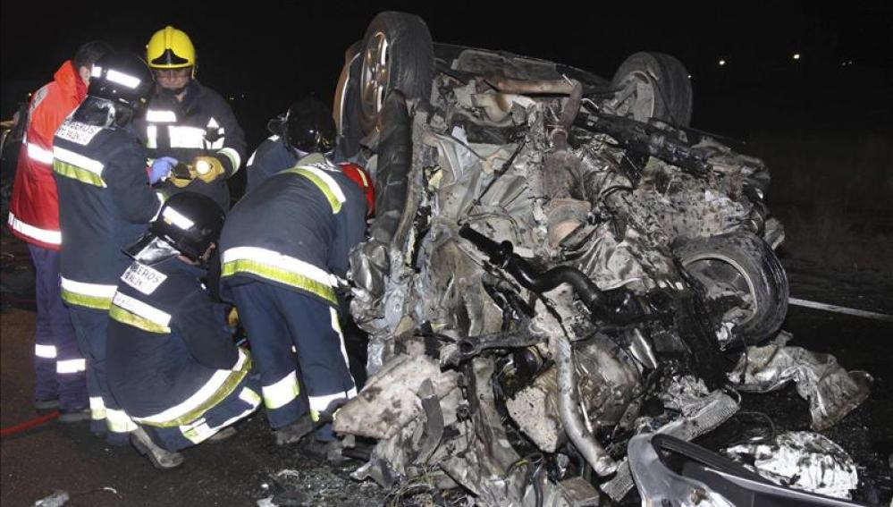 Accidente en Naveros del Pisuerga