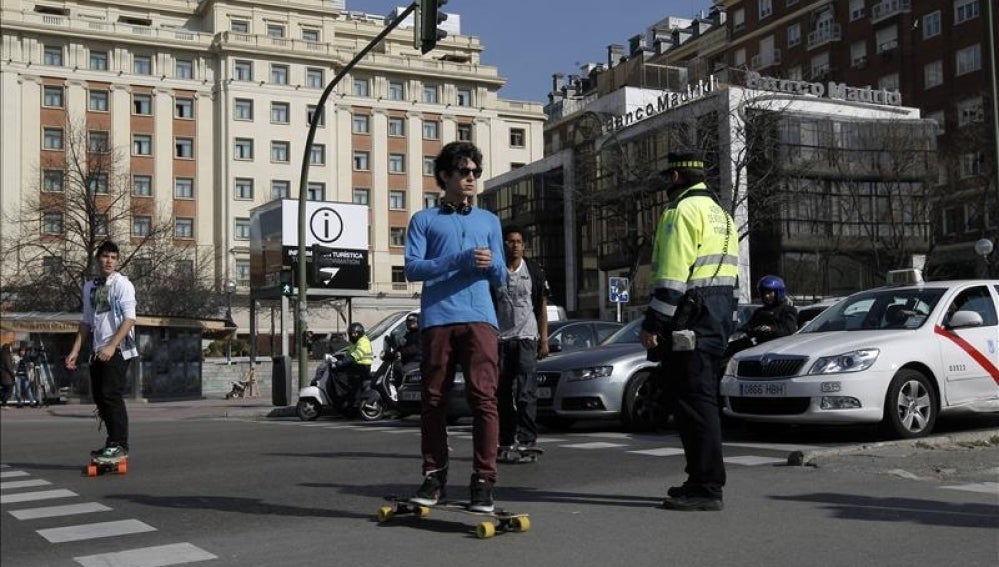 Peatones en Madrid