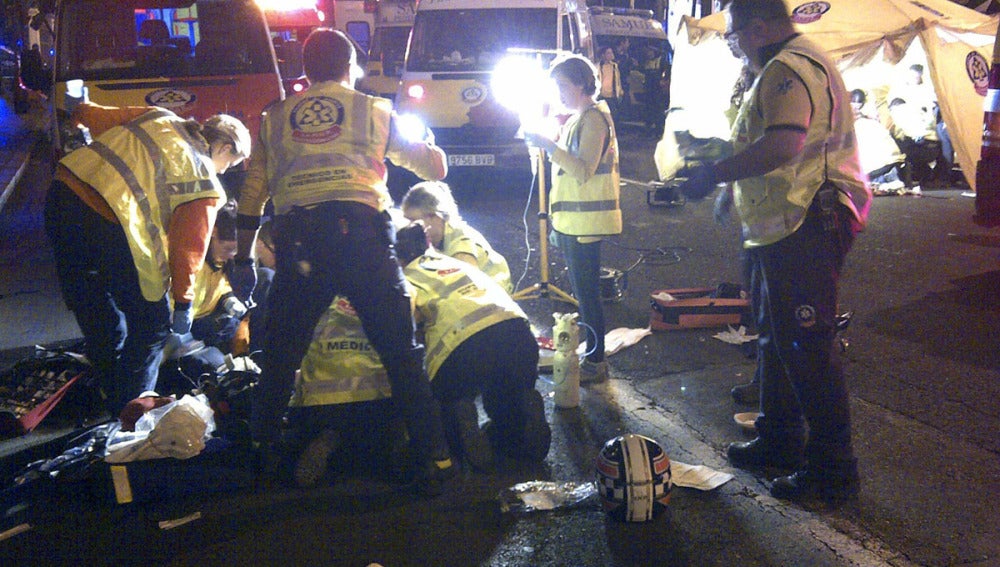 Accidente de tráfico en Madrid
