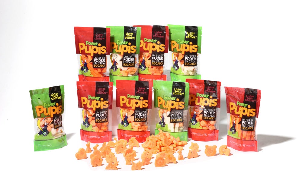 Power Pupis, hortalizas naturales y divertidas