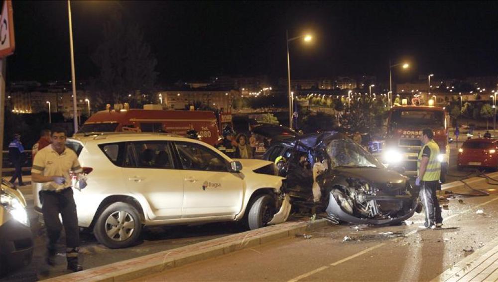Accidente de tráfico en las carreteras españolas