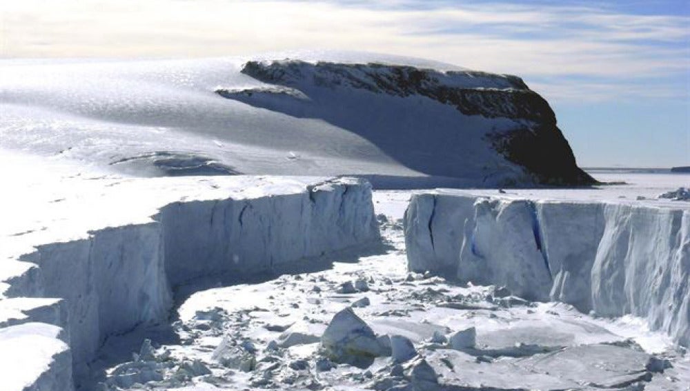Glaciar en la Antártida.